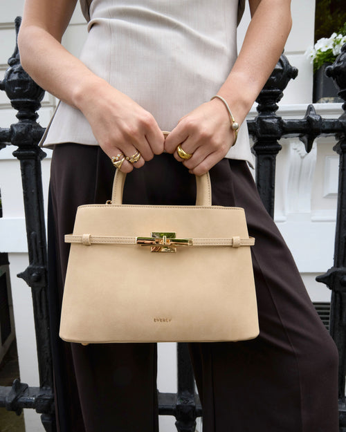 Sloane Midi - Latte Suede