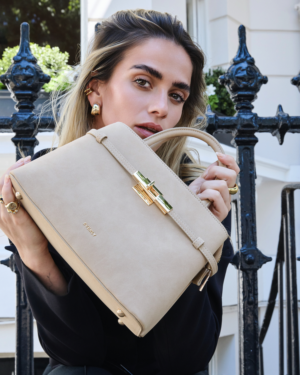 Sloane Midi - Latte Suede