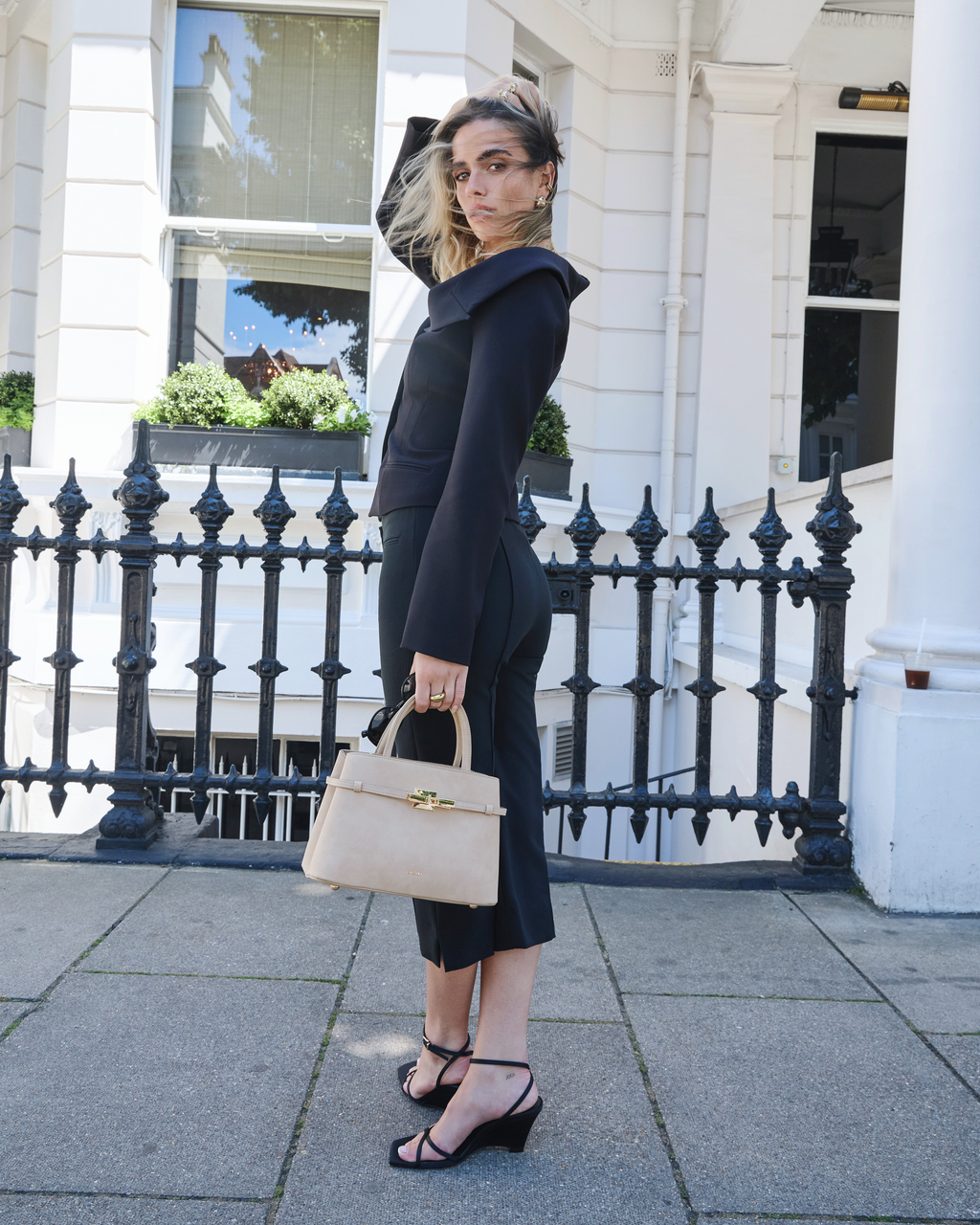 Sloane Midi - Latte Suede