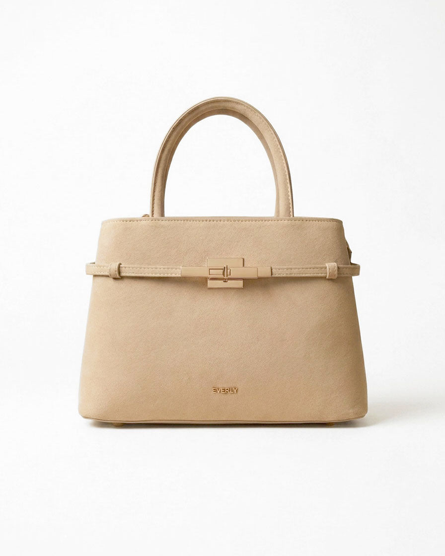 Sloane Midi - Latte Suede