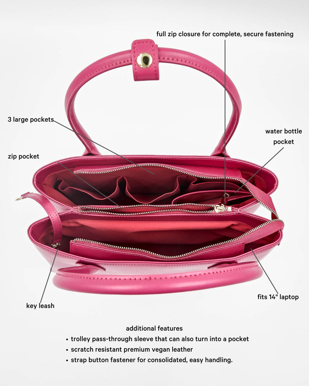 Kendall Tote Pink