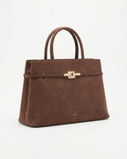 Sloane Grande - Brown Suede